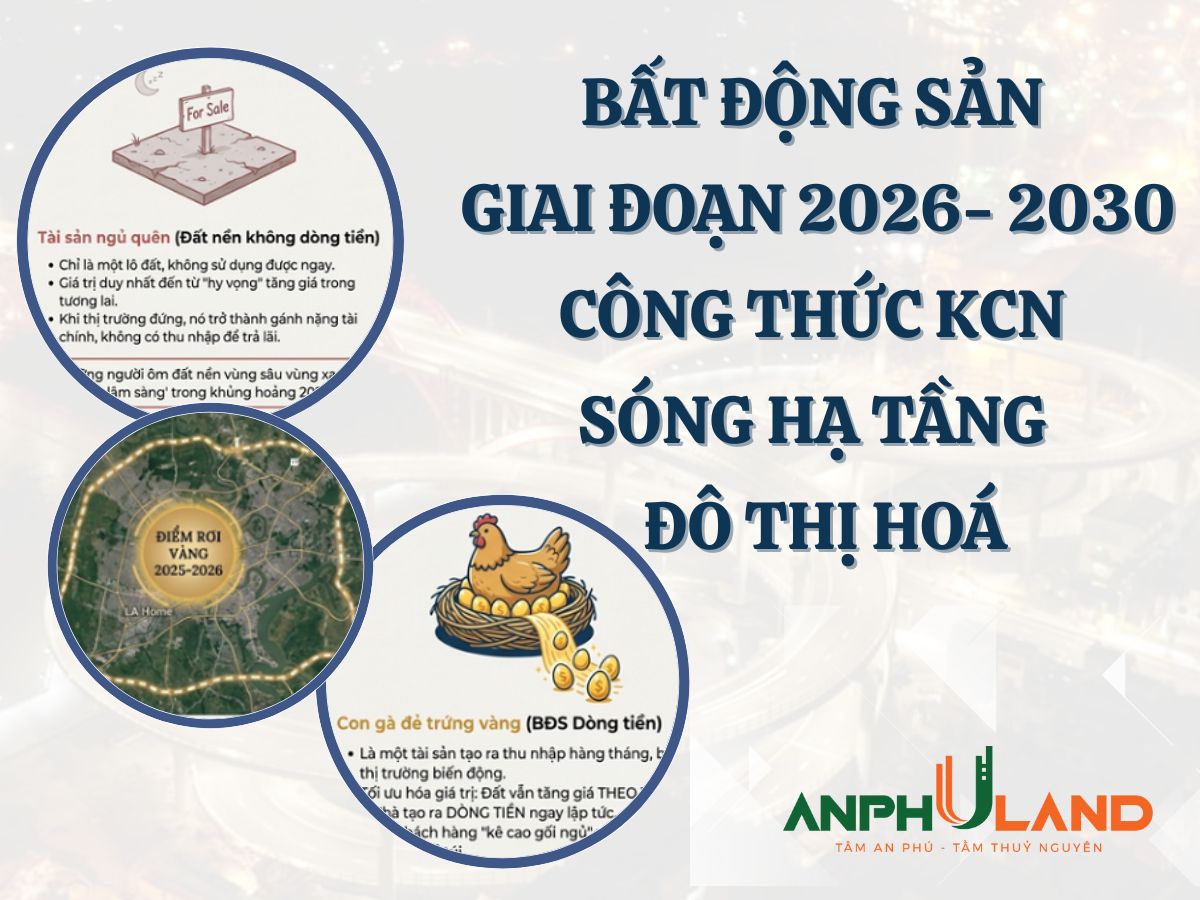 Bất động sản giai đoạn 2026- 2030. Công thức KCN - Sóng hạ tầng - Đô thị hóa